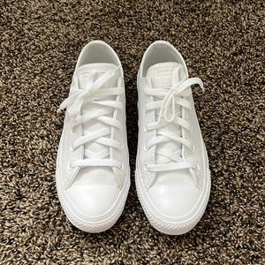 Converse White Leather